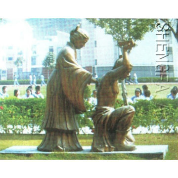 Große menschliche Bronzestatuen